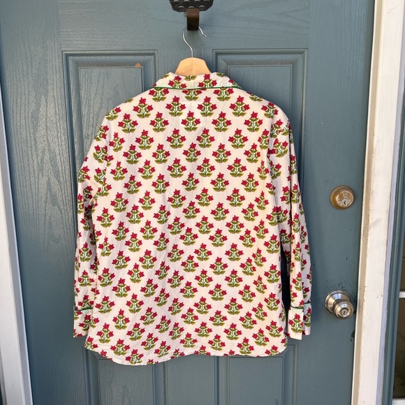 PrintFresh Poinsettia Pajama Top - Picture 13 of 14